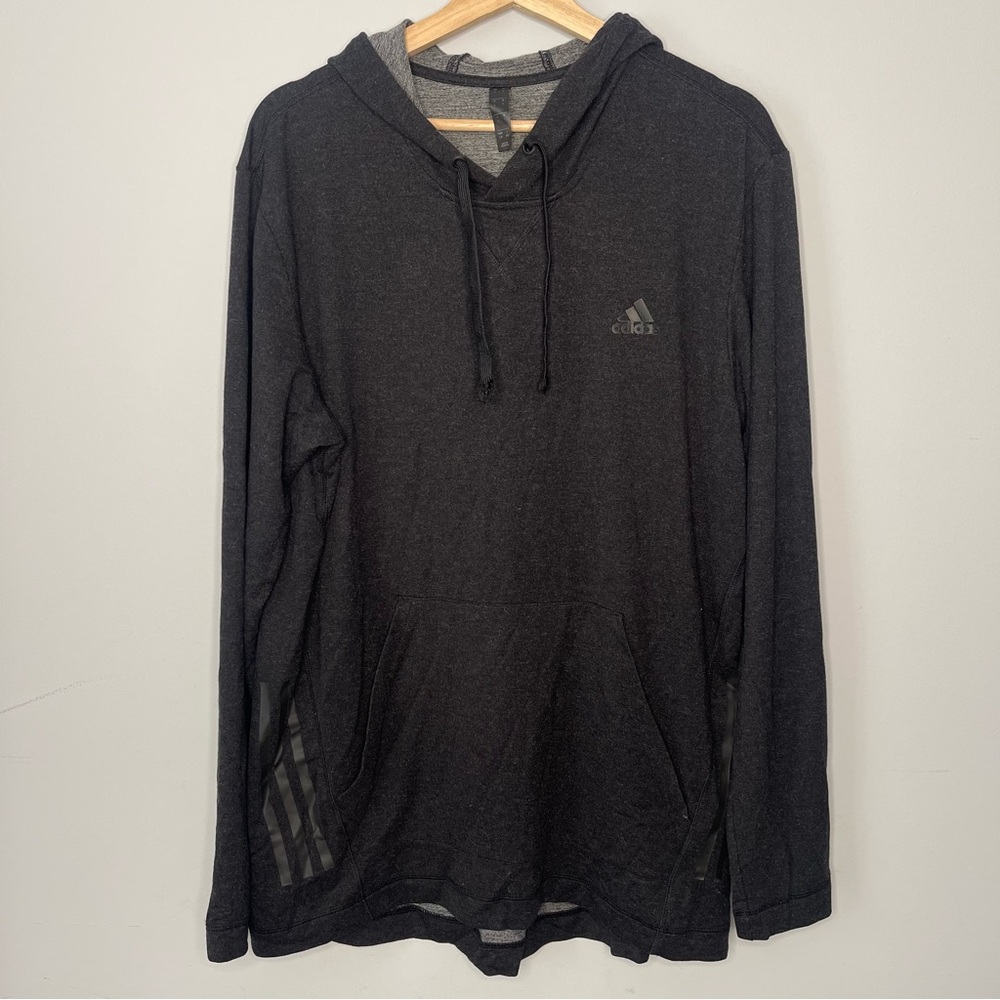 Adidas Hoodie Dark Grey Sweater Pullover (Large)‎
